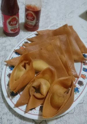 Foto resep Pangsit goreng ayam praktis