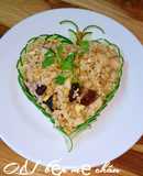 Cơm chiên gà nấm đông cô