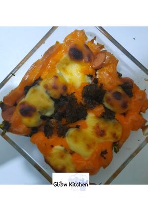 Foto resep 🍲 Sosis Mentai Rice with Mozarella Cheese 🍲