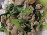 ผัดกวางตุ้งหมูสับ