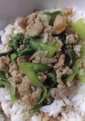 รูปของ ผัดกวางตุ้งหมูสับ