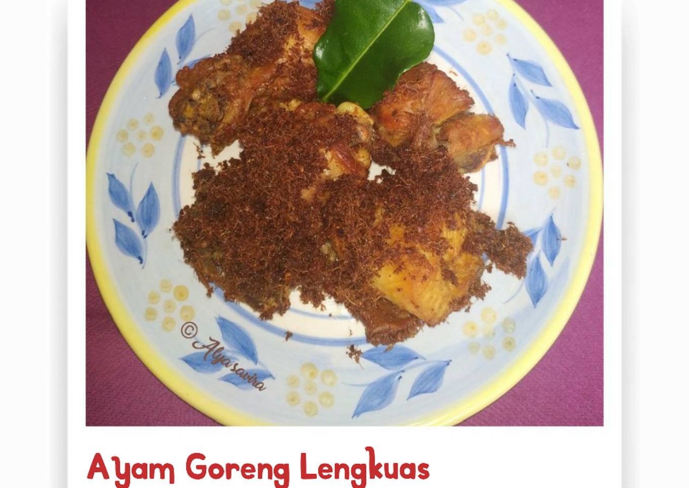 Ayam goreng lengkuas
