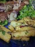 Pepinos a la plancha con hierbas