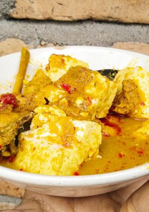 Foto resep Ayam tahu bumbu kuning