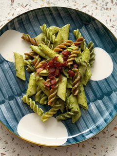 A picture of Pasta al pesto (Nut-less).