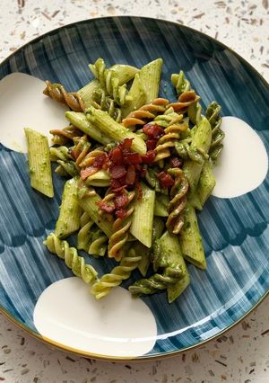A picture of Pasta al pesto (Nut-less).