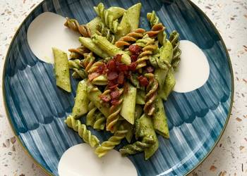 The New Way Cooking Recipe Pasta al pesto Nutless Most Delicious
