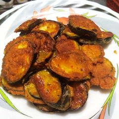 A picture of Coated eggplant fries.