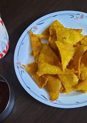 A picture of Cheese chilli nachos.