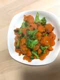 Vegetales cocinados con sabor