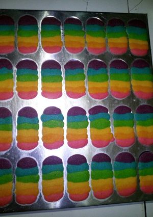 Foto resep Lidah kucing rainbow