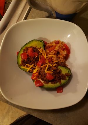 A picture of TVP Avocado Tacos.