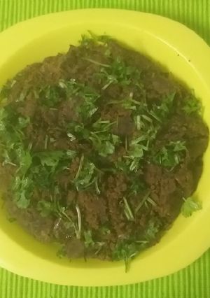 A picture of Chiwad bhaji besan.