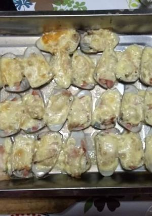 Una foto de Machas a la parmesana