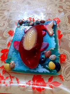 عکسی از دستور ژله ماهی