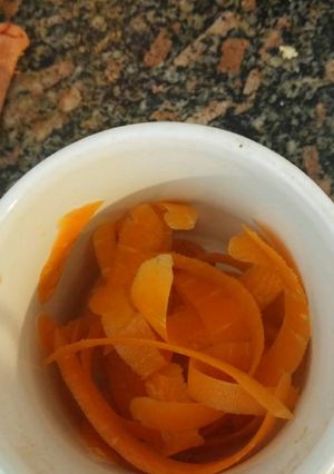 Una foto de Té de cáscara de zanahoria