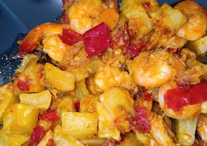 Udang Kentang Balado No Ribet