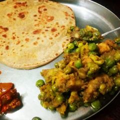 Dry Aloo Matar A picture of Dry Aloo Matar.