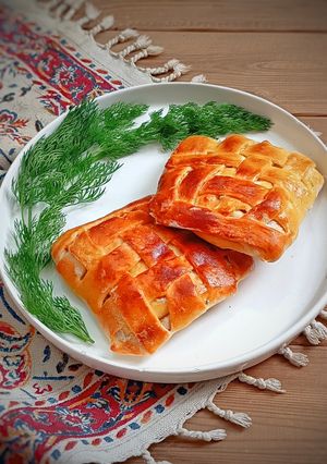 عکسی از دستور پیراشکی قارچ وگوشت کره ای✨