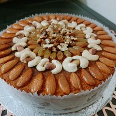 A picture of Dry fruit cake.