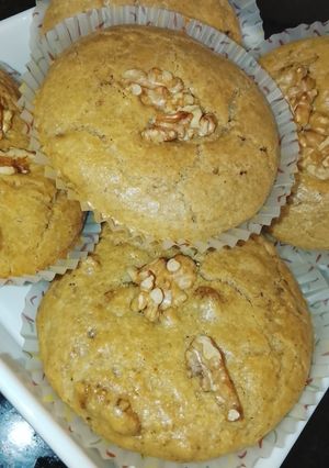 Una foto de Muffins de canela y nuez