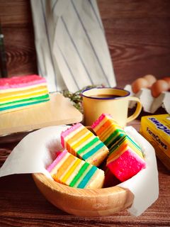 Gambar Lapis cheese rainbow