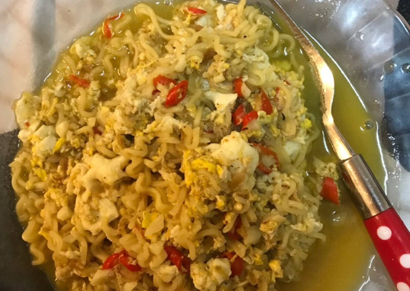 Indomie rebus kari ayam special