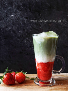 Foto resep Strawberry Matcha Latte