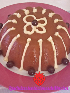Una foto de Flan de chocolate y leche condensada