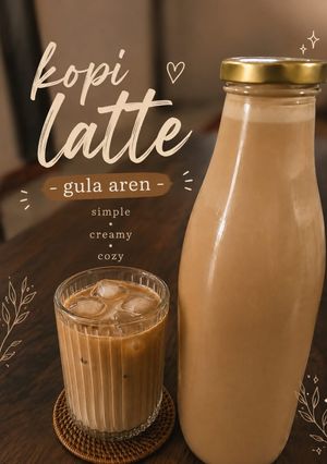 Foto resep Kopi Latte Gula Aren Homemade