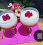 Cara Memasak Puding susu lapis strawberry Rumahan