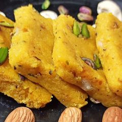 A picture of पाइनएप्पल बर्फी(Pineapple Burfi recipe in hindi).