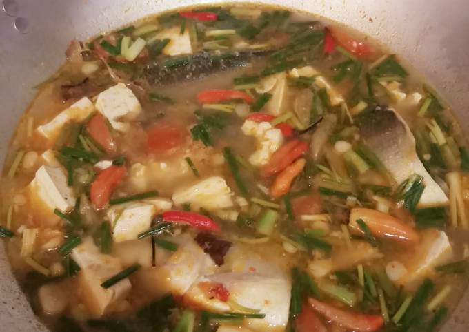 Asem asem bandeng bumbu kuning