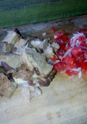 A picture of Mbuzi choma.