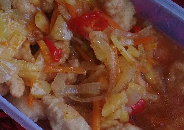 Koloke saus asam manis