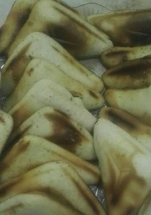 صورة لوصفة مثلثات كعك الارز