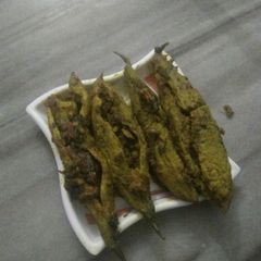 A picture of Stuff bittergourd (bhrwa besan karela).