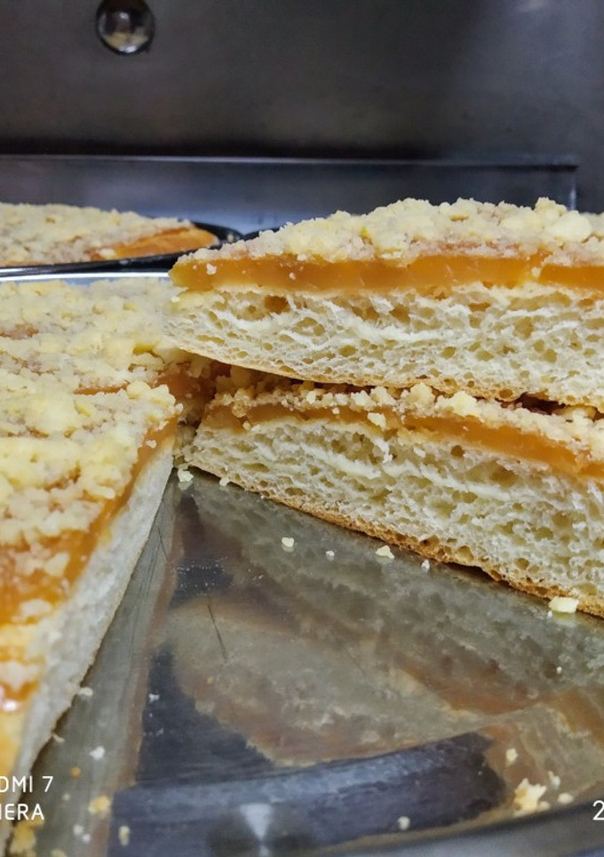 Una foto de Pan dulce alemán. Riwelkuchen