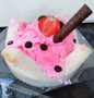 Cara Mudah Membuat Resep Ice cream strawberry chocolatos chip&#39;s 🍓🍨🍫 yang Enak Banget Anti Ribet, Lezat Sekali