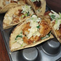 A picture of Coconut and Panko Crispy Fish Tacos.