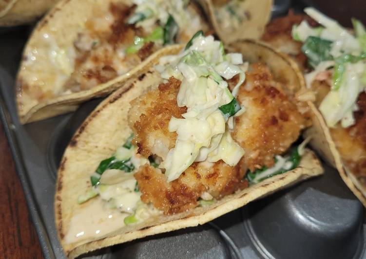 Coconut and Panko Crispy Fish Tacos Coconut and Panko Crispy Fish Tacos