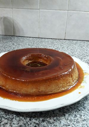 Una foto de Flan de dulce de leche