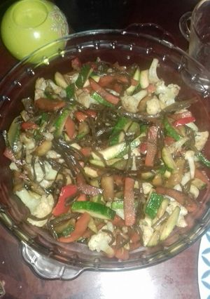 Una foto de Verduras salteadas