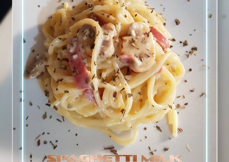 Spaghetti Milk Carbonara