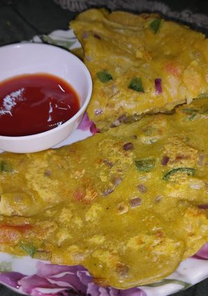 বেসন চিলা (Besan chila recipe in bengali) রেসিপির প্রধান ছবি