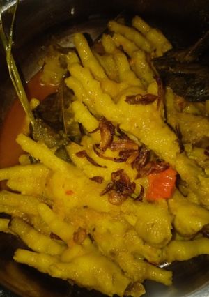 Foto resep Ceker pedas bumbu kuning