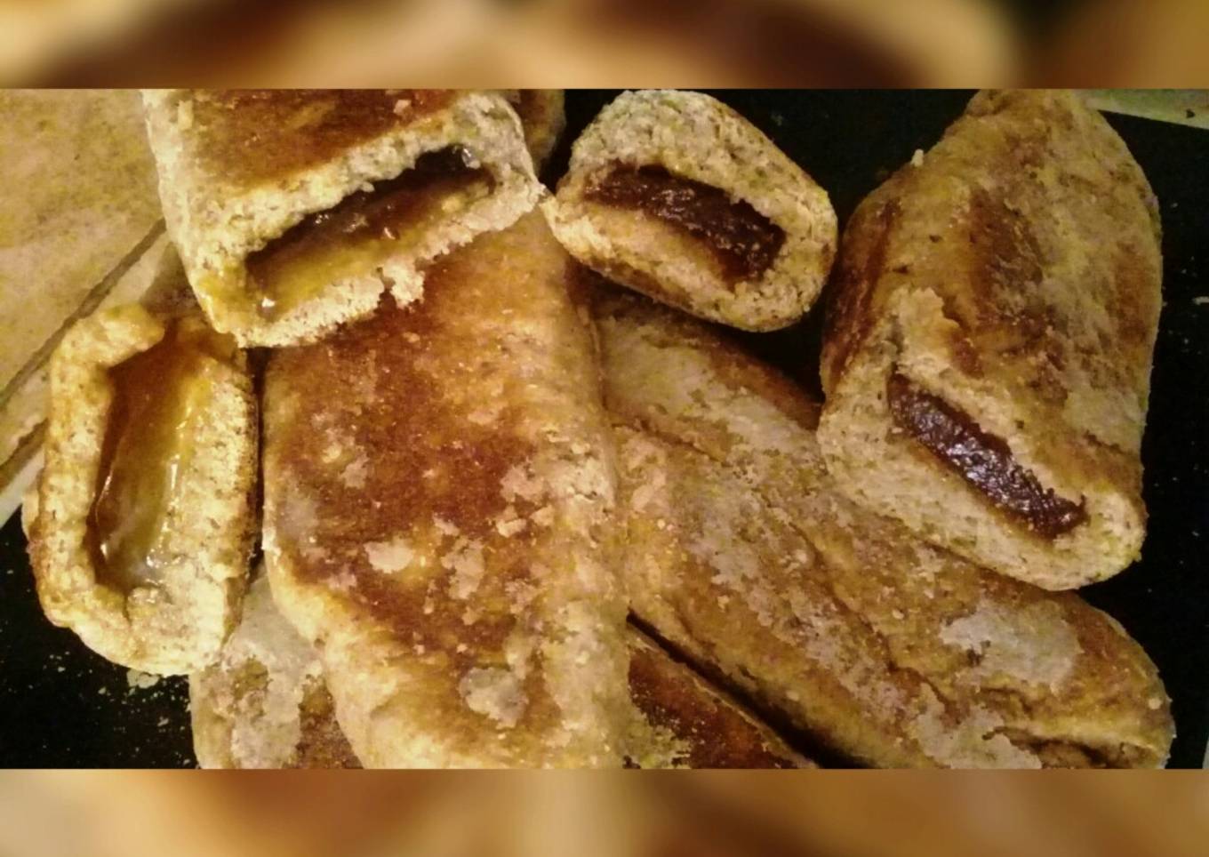 Panes Dulces Integrales Rellenos de Dulce de Batata y Membrillo