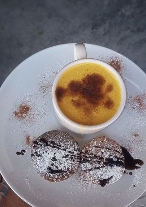 Una foto de Atole de mango