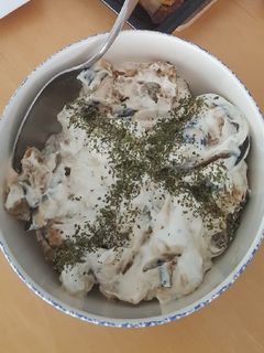 صورة لوصفة باذنجان بلبن