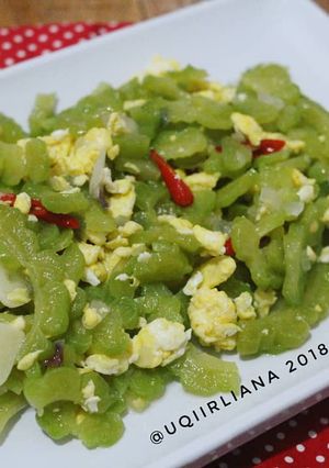 Foto resep Tumis pare telur